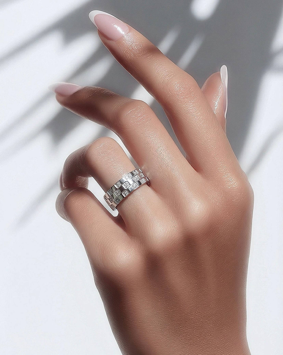 Pavé Trellis Ring [Wide Band]