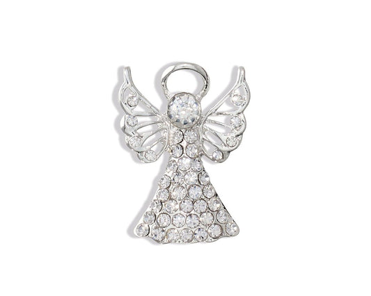 Pin-Crystal And Silver Angel