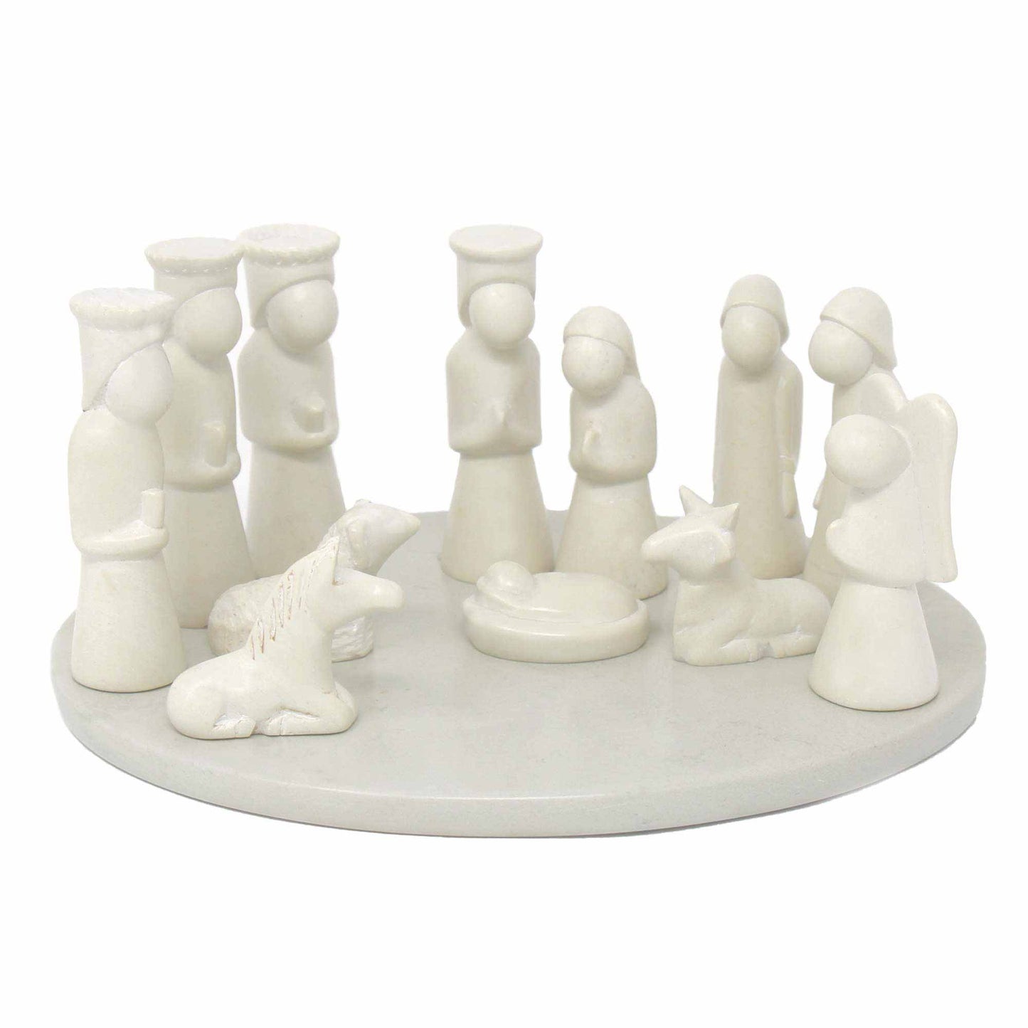 Nativity Soapstone Sculpture - 13 Piece Set