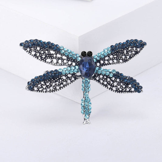 Dragonfly Alloy Rhinestone Brooch