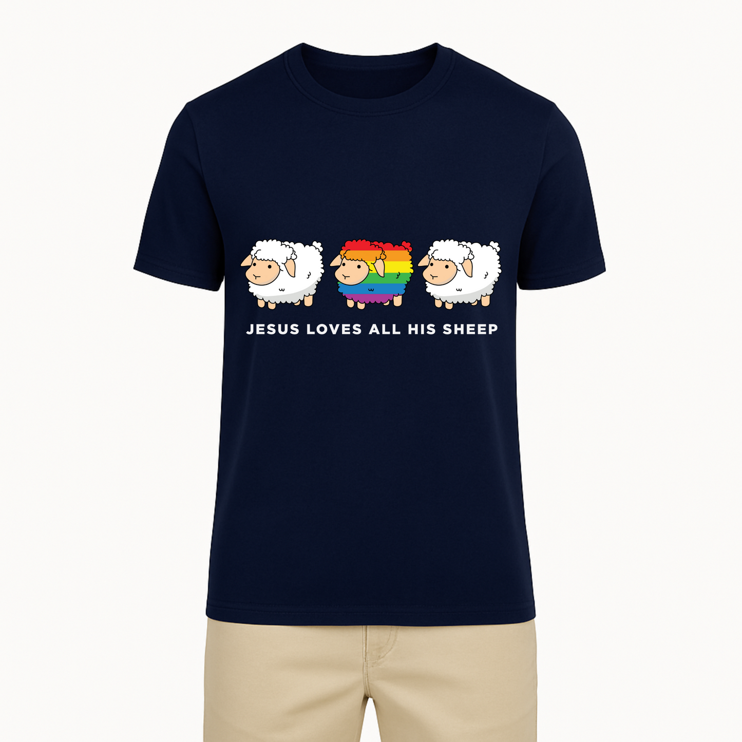 Jesus Loves All His Sheep Tee - 12 Colors