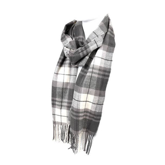 Plaid Cashmere Feel Winter Scarf Sale