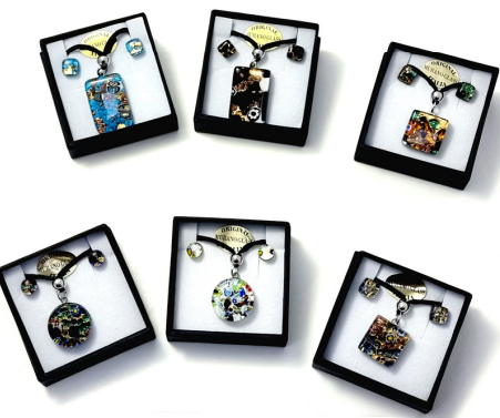 Murano Glass Boxed Jewelry Set - Assorted Color