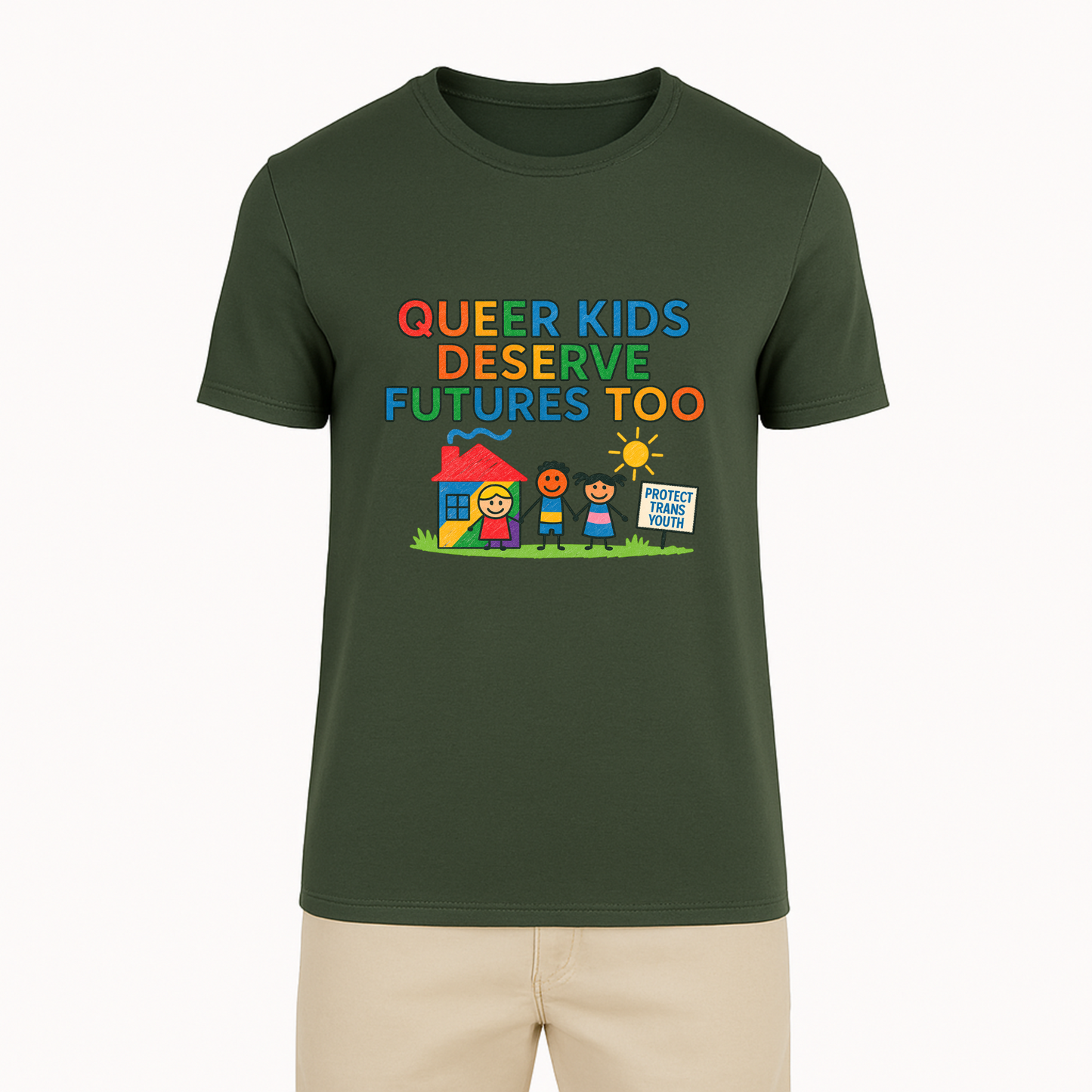 Queer Kids Deserve Futures Too Tee - 4 Colors