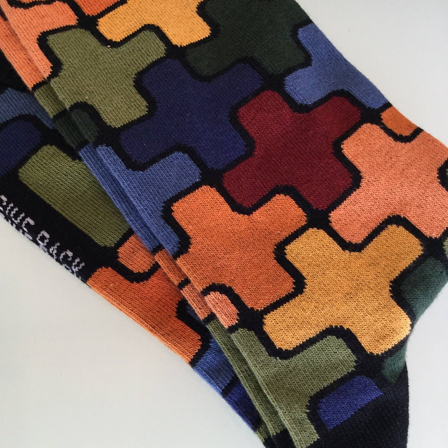Colorful Puzzle Pattern Socks