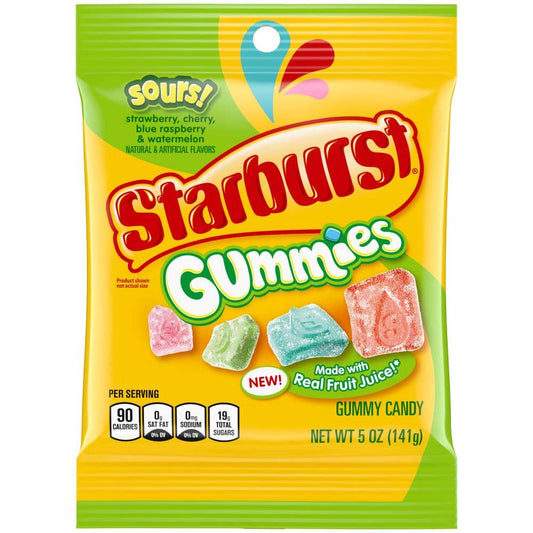 Starburst Gummies 5 Oz Sour Flavors
