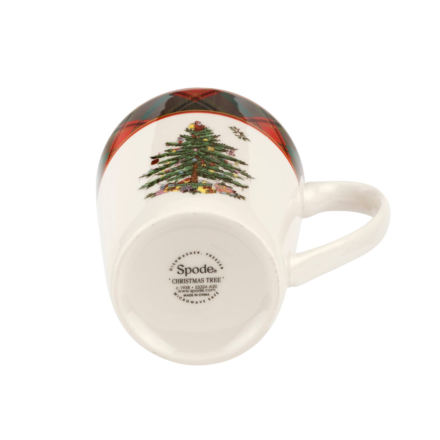 Christmas Tree Tartan Mug 14oz