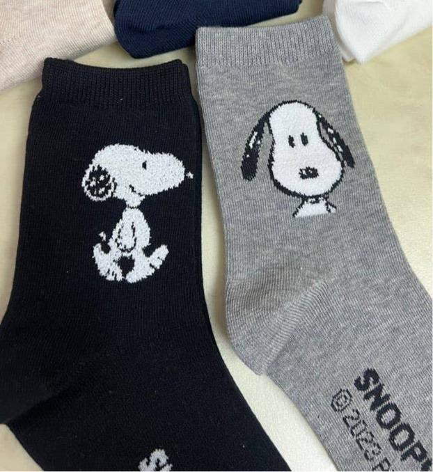 Peanuts 3D Snoopy Ankle Mid Calf Socks-Cotton ultra Soft