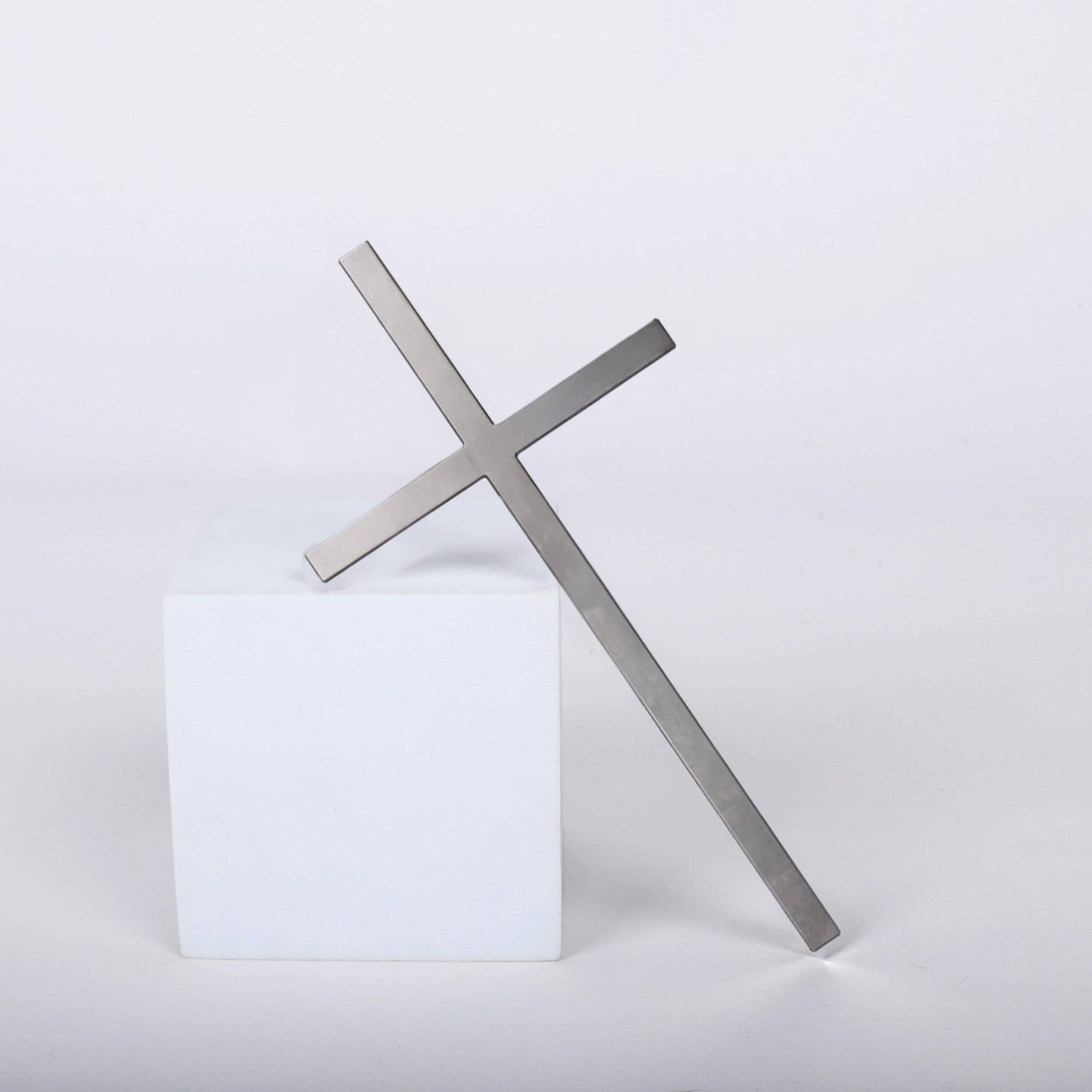 Wall Cross 7" Silver