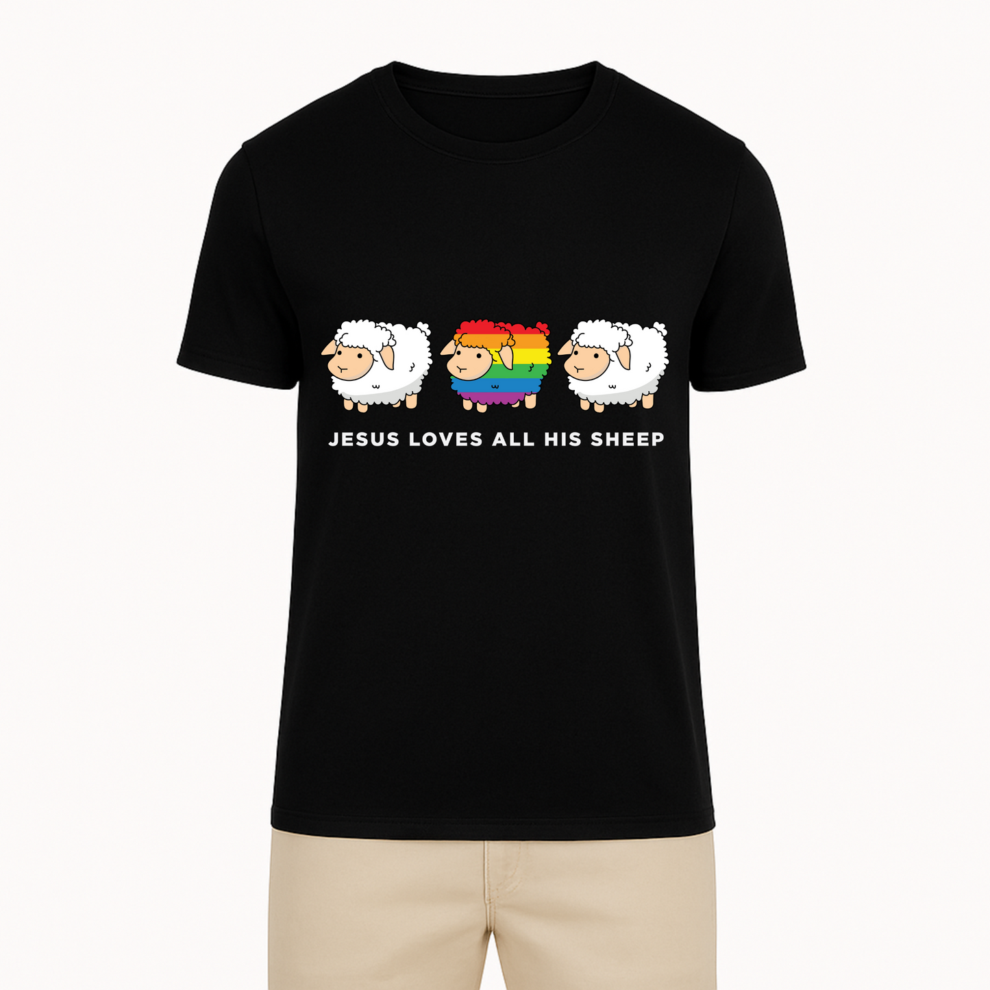 Jesus Loves All His Sheep Tee - 12 Colors
