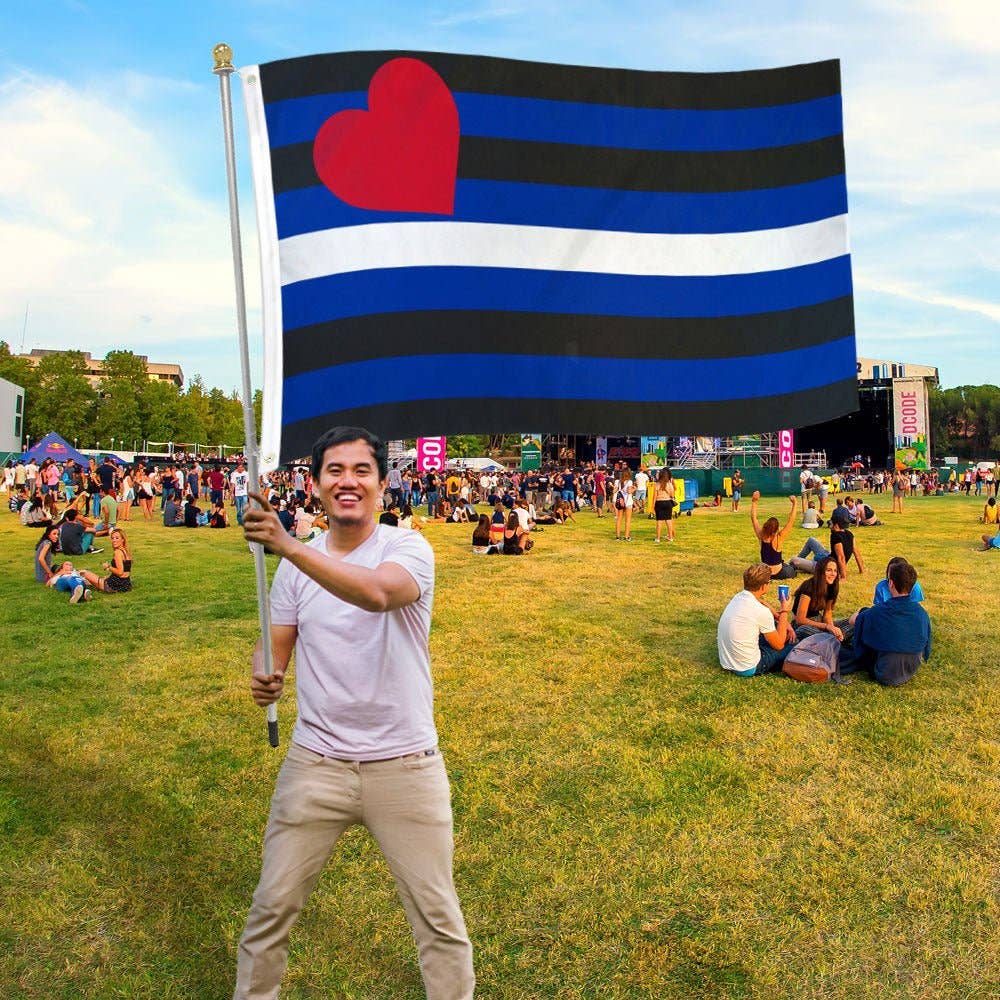 Leather Pride Flag 3x5ft Poly