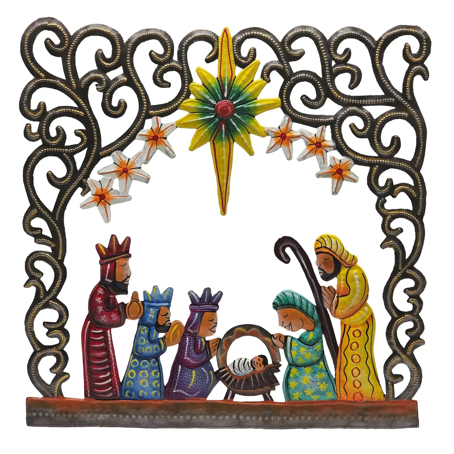 Painted North Star Manger