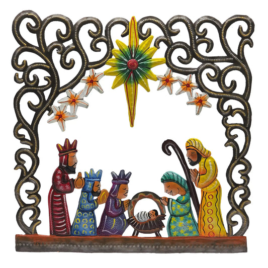 Painted North Star Manger