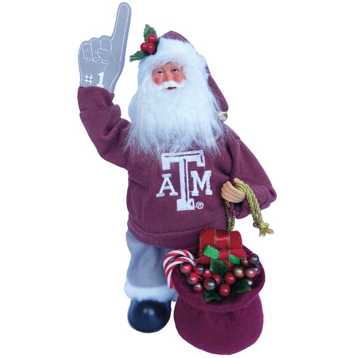 12" Tx A&M Musical and Animated Santa