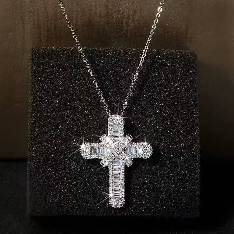 Baguette Cross Pendant
