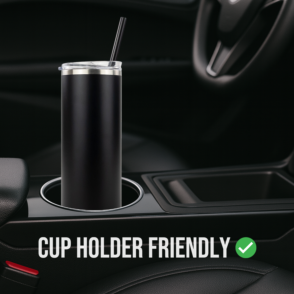20oz POWDER COATED SKINNY TUMBLER