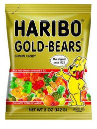 Haribo Gold Bears Peg Bag 5 Oz