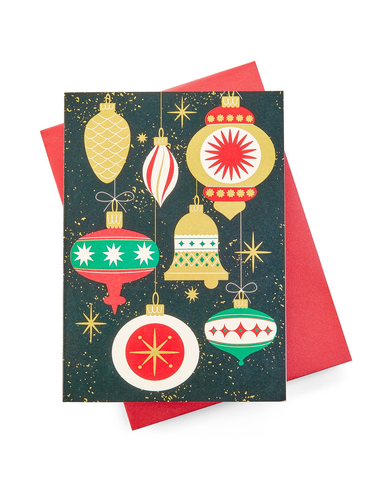 Vintage Christmas Ornaments - 8 Boxed Holiday Greeting Cards