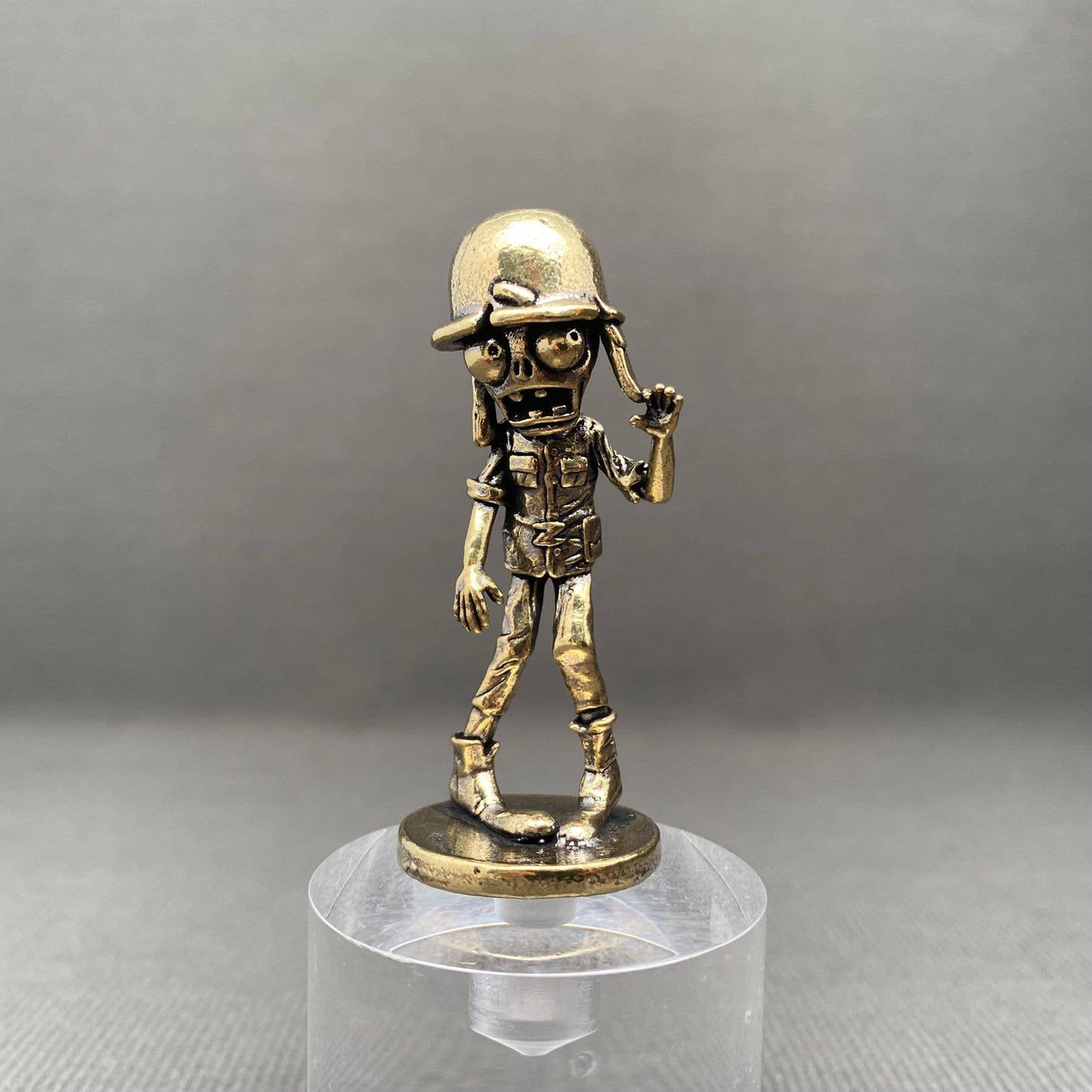 Brass Zombie Soldier Crafts Decoration Desktop Ornaments