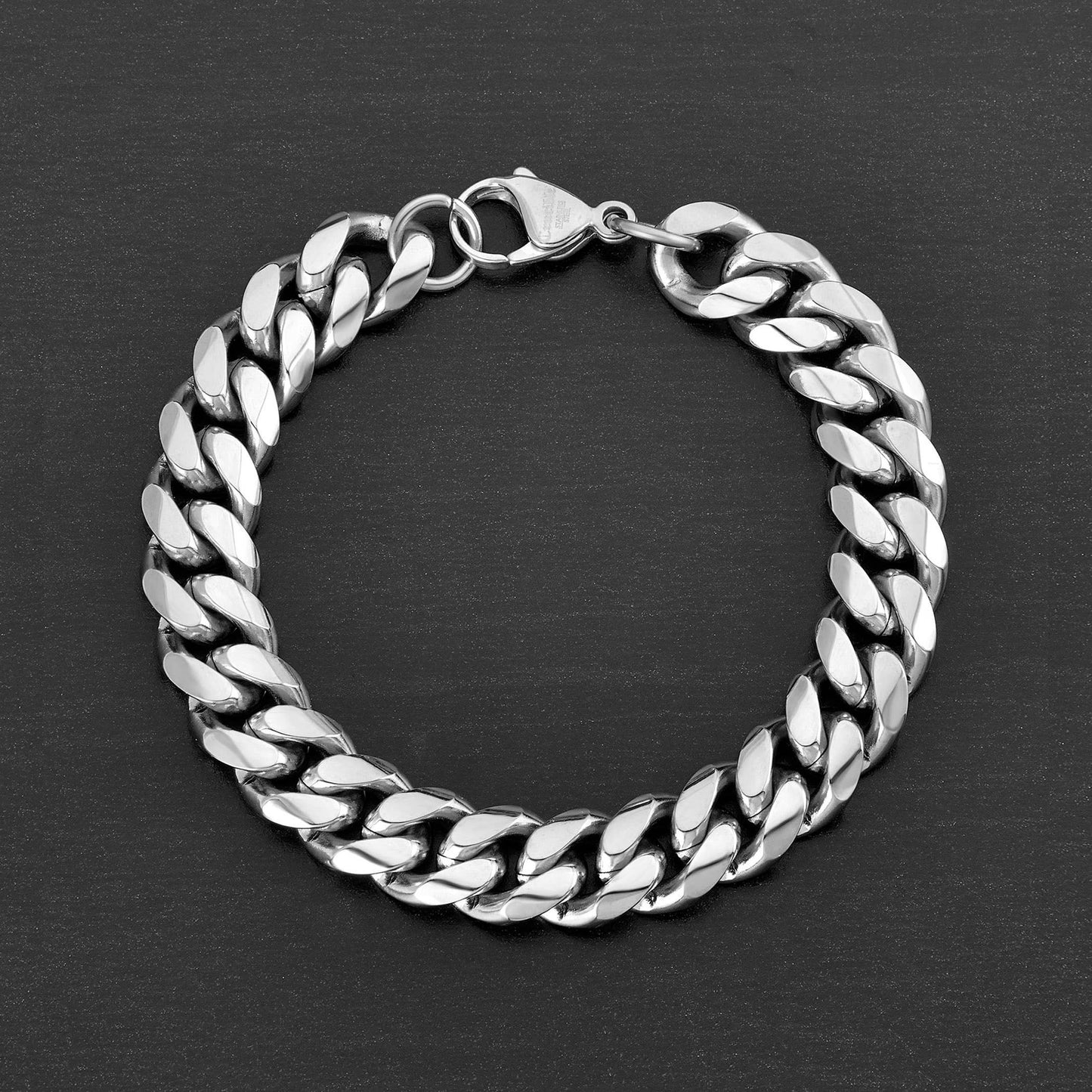 Men's Beveled Curb Chain Bracelet