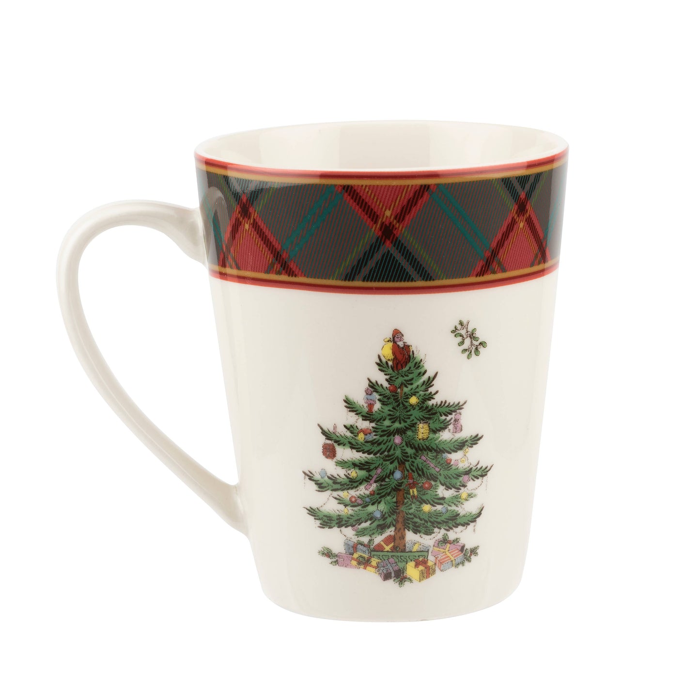Christmas Tree Tartan Mug 14oz