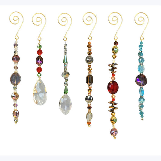 Glass Christmas Jewel Ornaments
