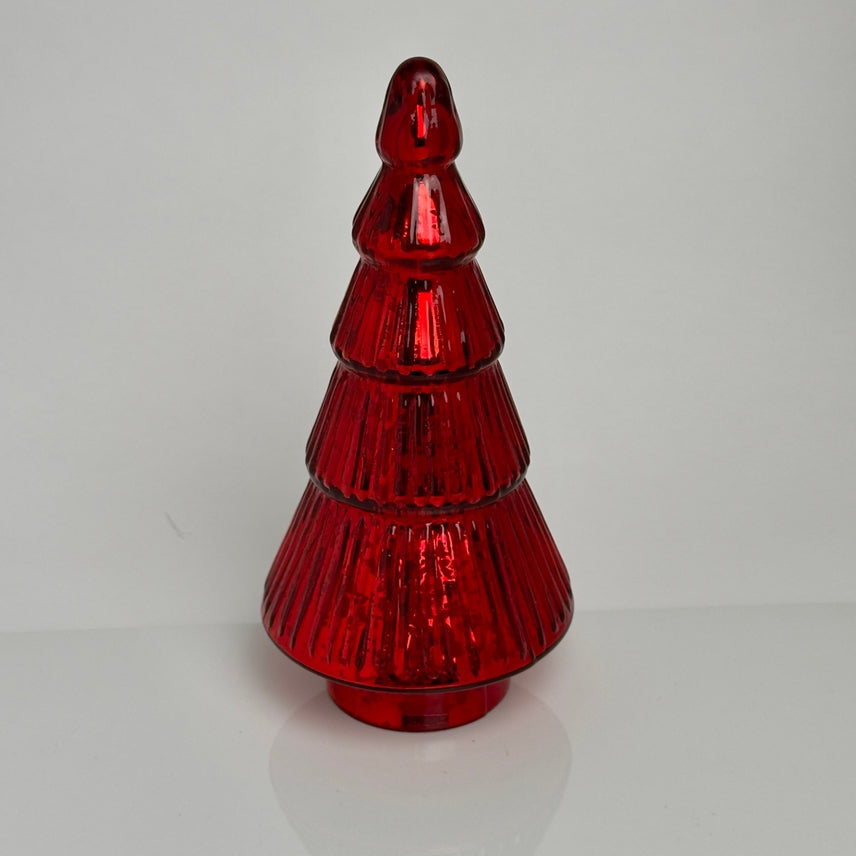 Red Mercury Glass Tree - Medium