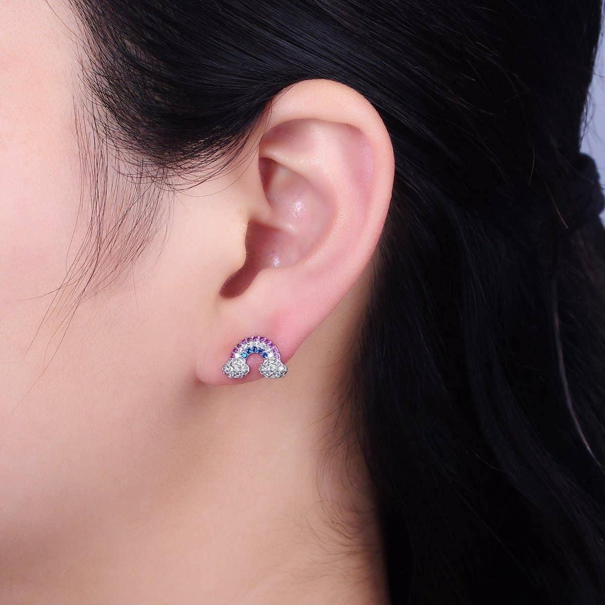 Mini Rainbow Earrings