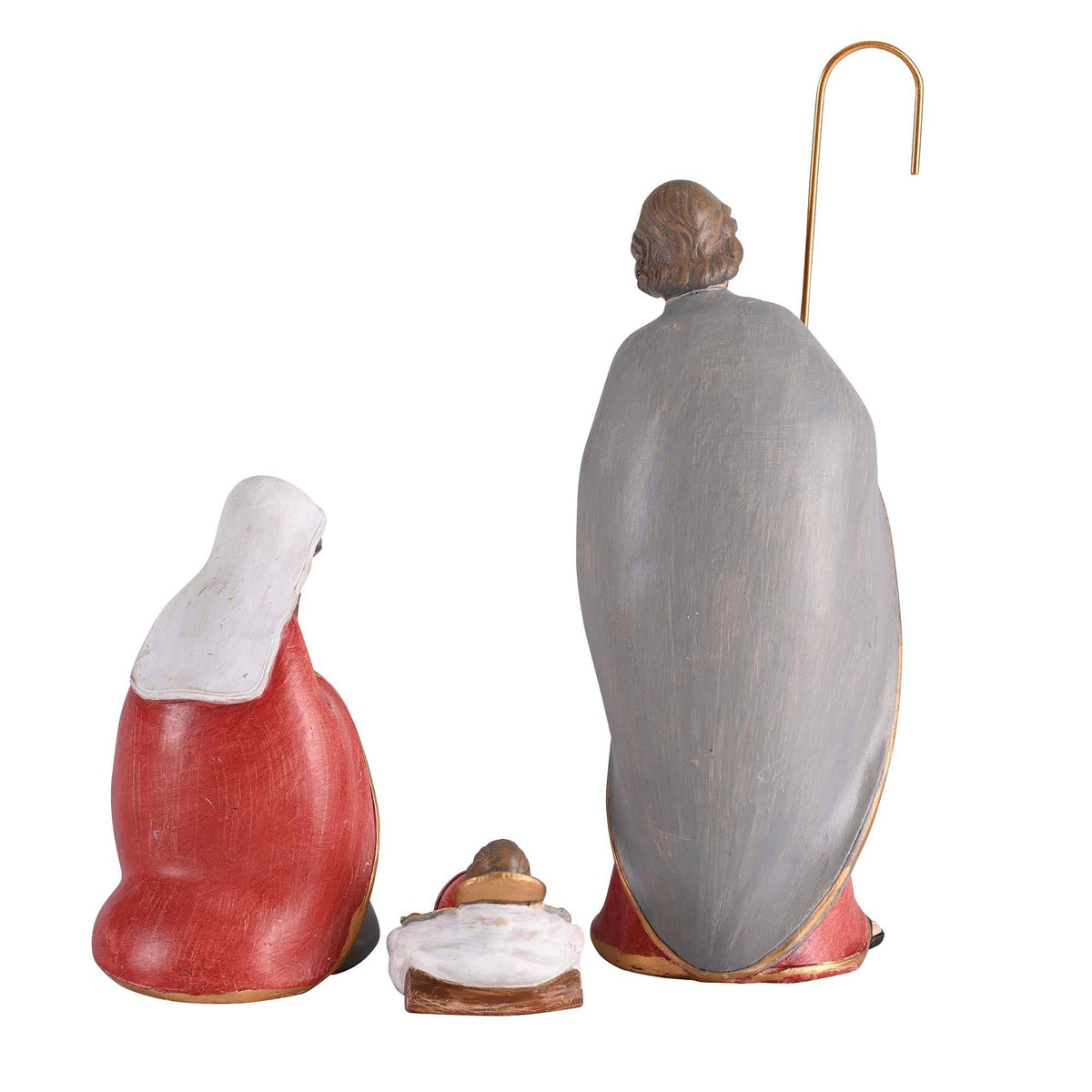 Nativity Holy Family Lantern Staff 7" tall