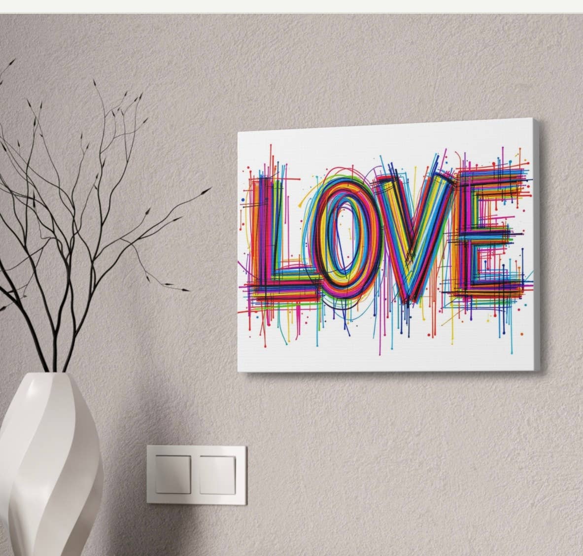 Love Abstract Wall Art