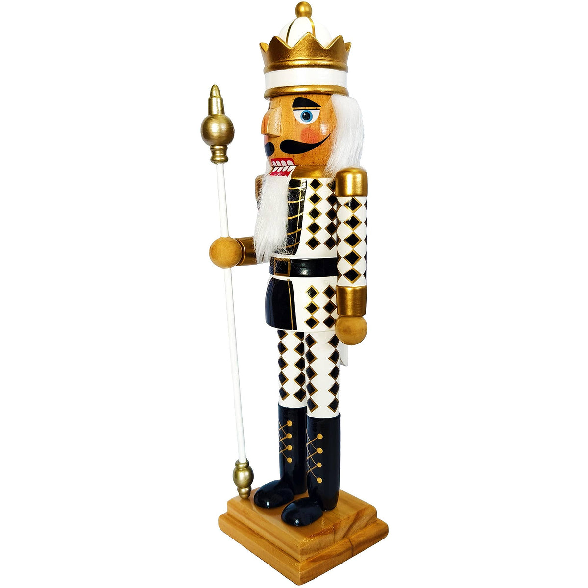 14” Harlequin King Nutcracker