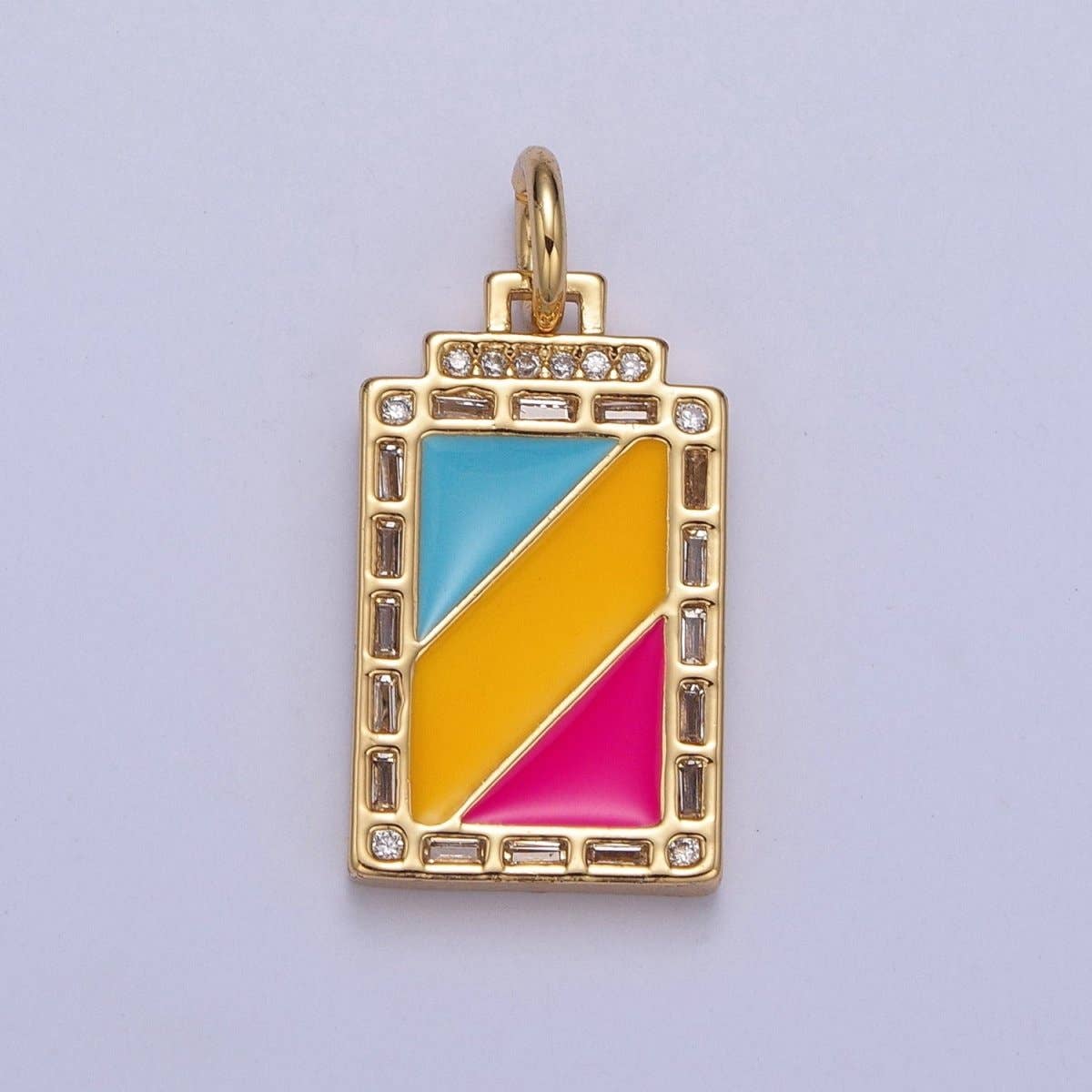 14k Gold Filled Trans Pride Pendant