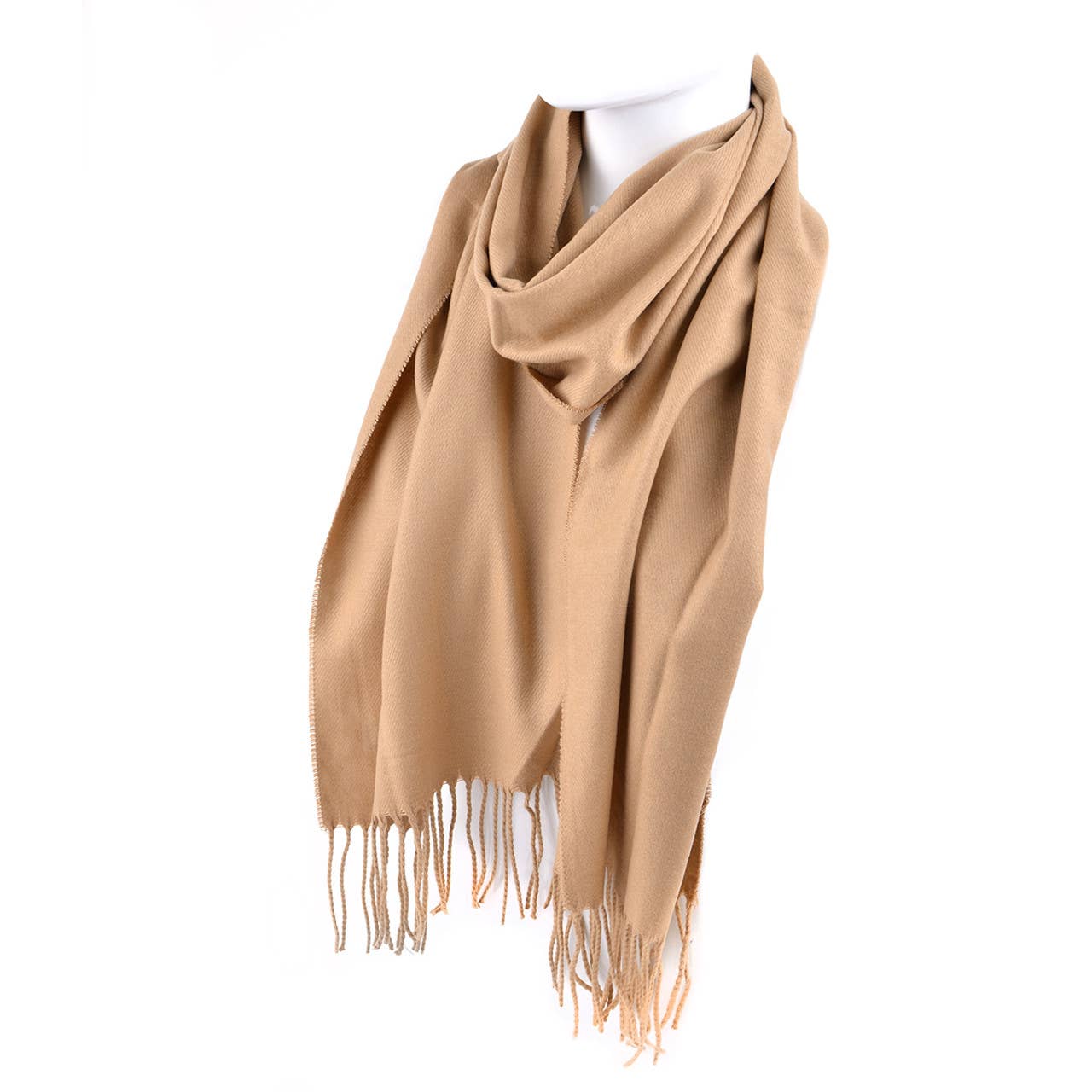 Cashmere Feel Solid Color Scarf Bag Clearance