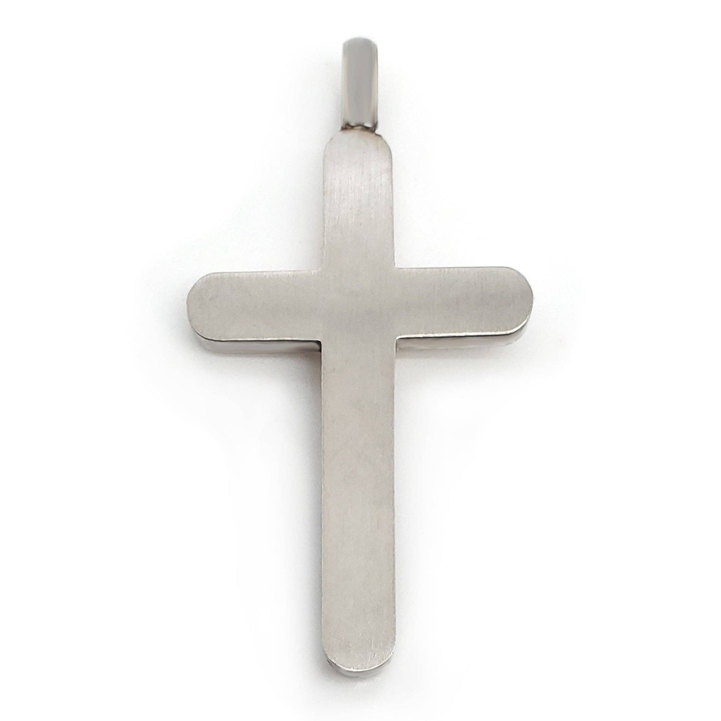 St Stl CZ Rainbow Cross 20" Pendant