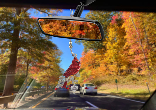 Cardinal Car Charm 