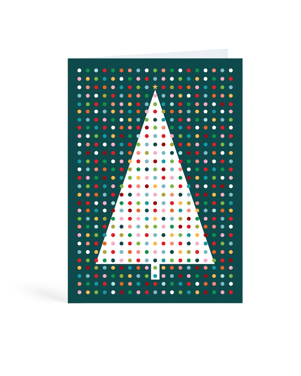 Mid-Century Christmas Tree Greeting Card