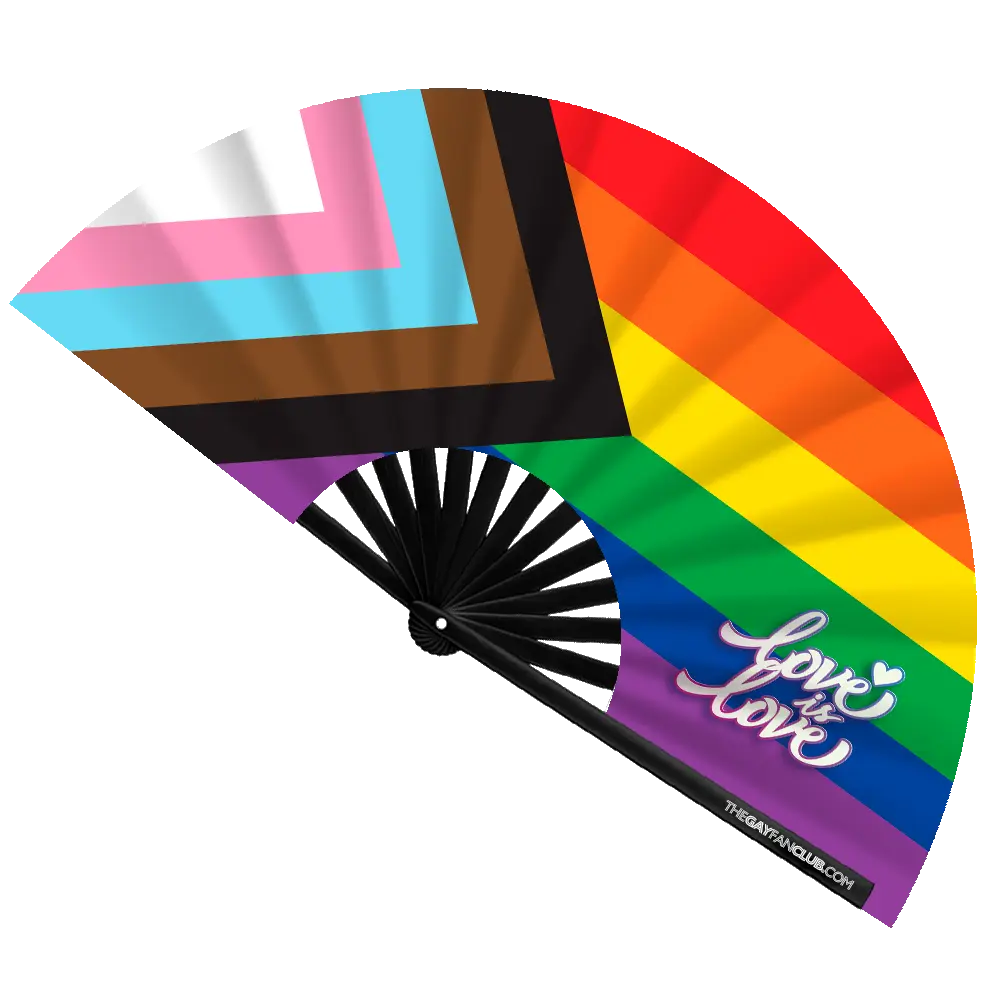 Love is Love Pride Rainbow Fan