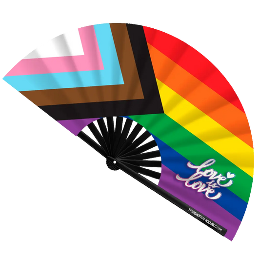 Love is Love Pride Rainbow Fan