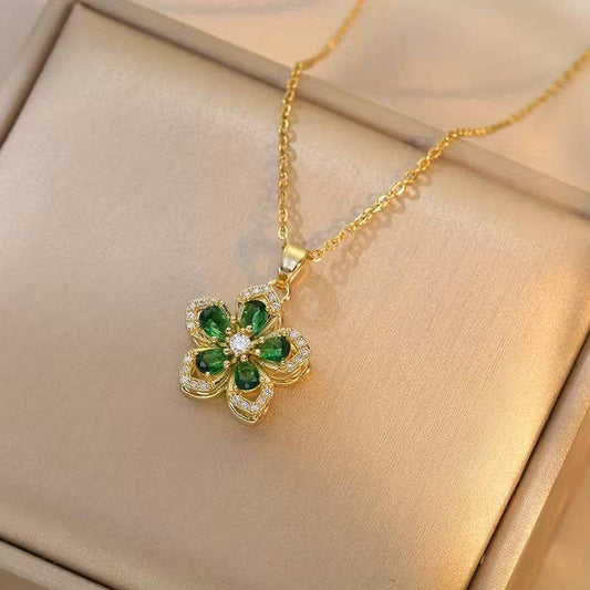 Flower Rotating Spinner Pendant