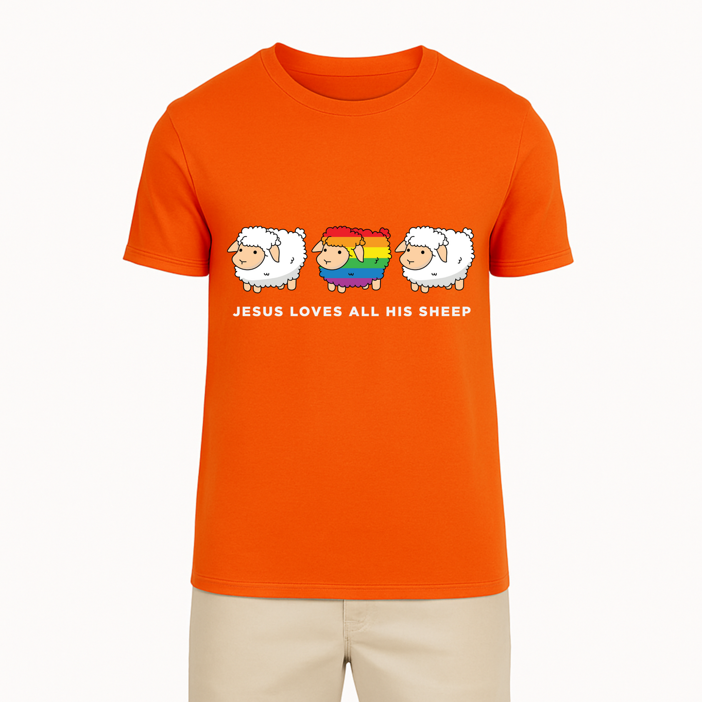 Jesus Loves All His Sheep Tee - 12 Colors