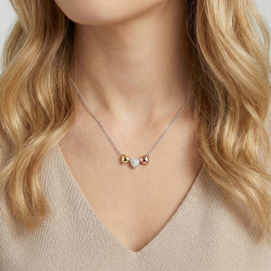 Crystal Heart Slider Necklace