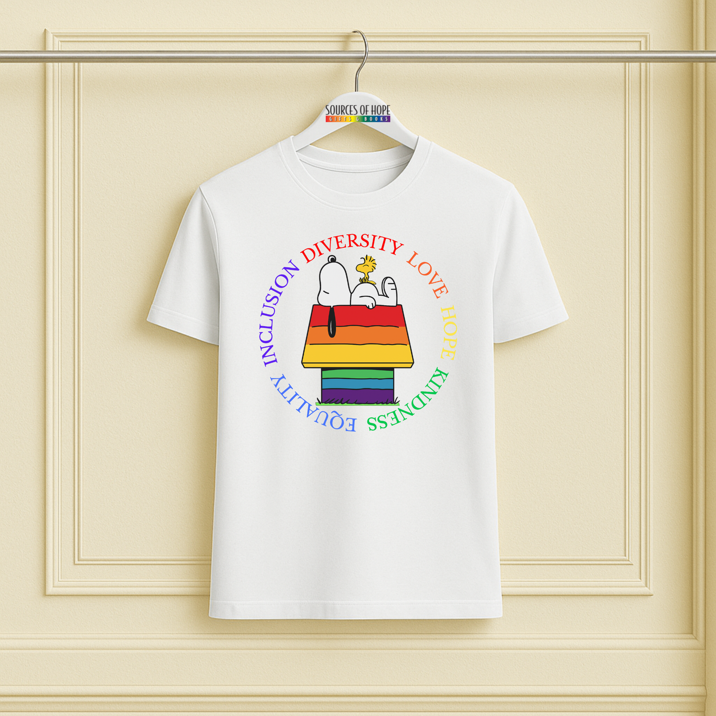 Diversity Love and Kindness Dog House Family Tee