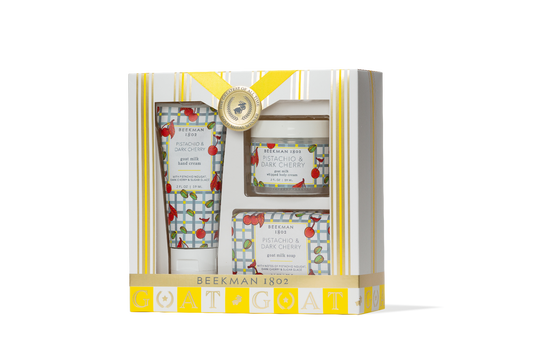 Pistachio Dark Cherry 3-Piece Bodycare Gift Set