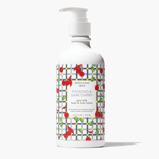 Pistachio & Dark Cherry Goat Milk Lotion