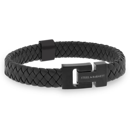 Leather Bracelet Harrison - Black Edition