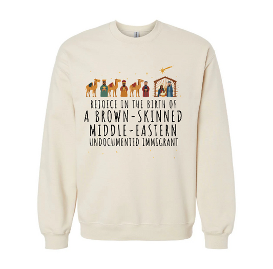 Rejoice In The Birth Christmas Sweatshirt