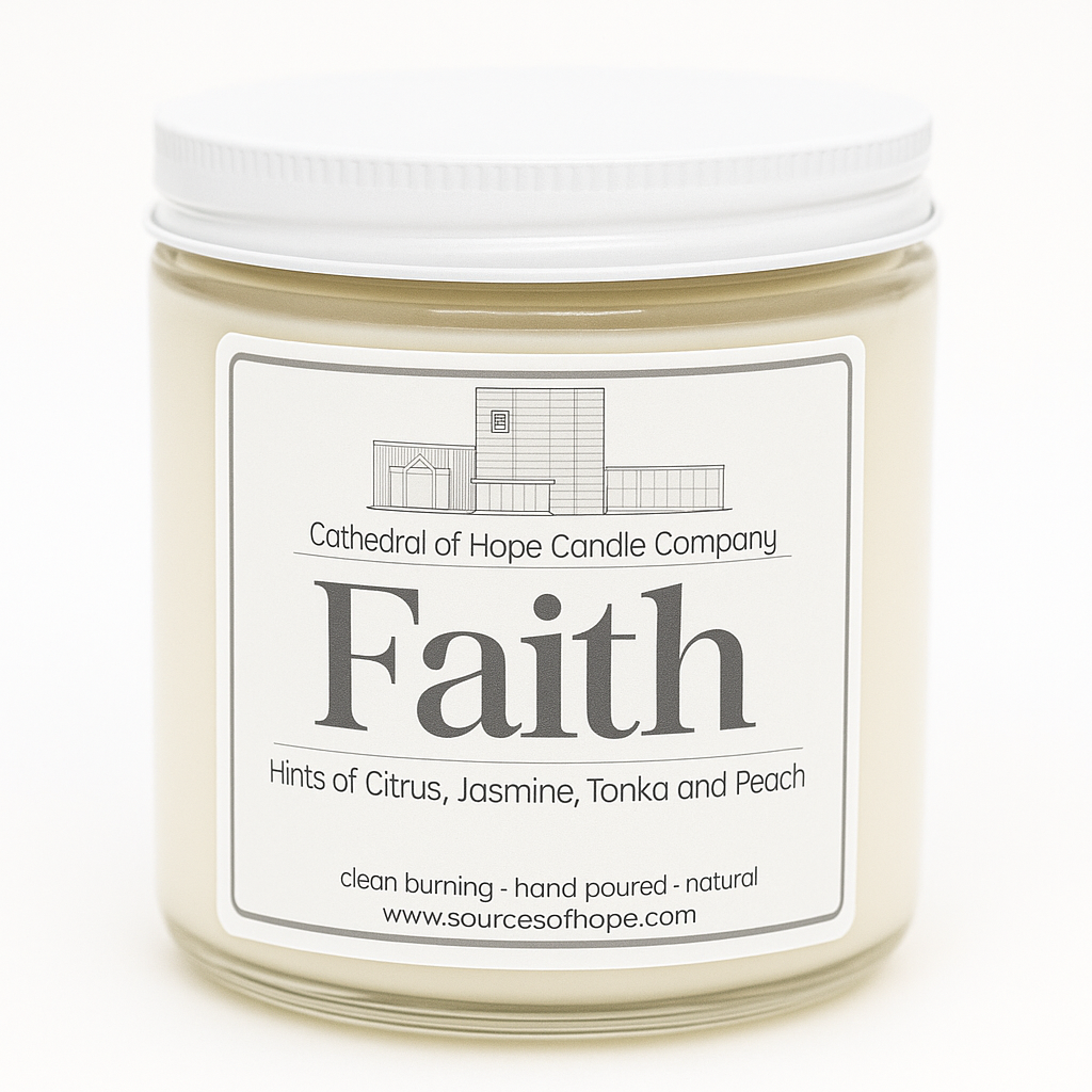 Faith  - Citrus, Jasmine and Peach Soy Candle