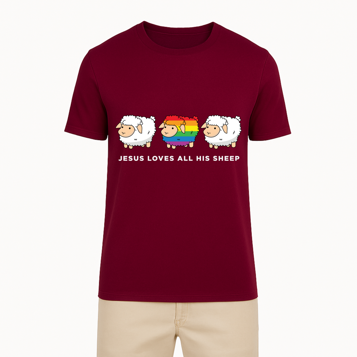 Jesus Loves All His Sheep Tee - 12 Colors