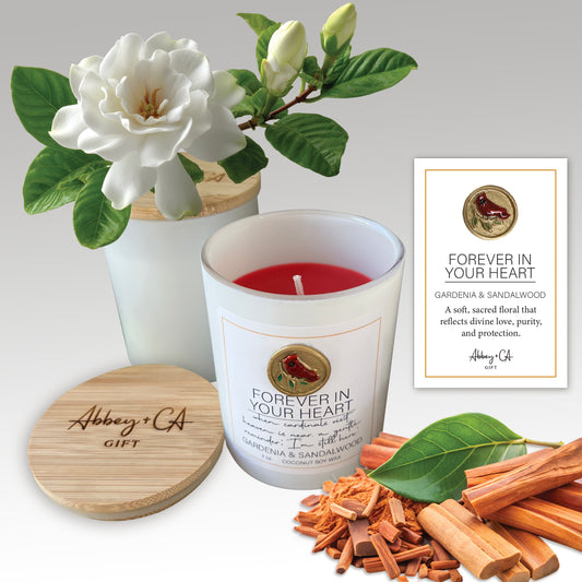 Forever In Your Heart Gardenia & Sandalwood 7 Oz Candle