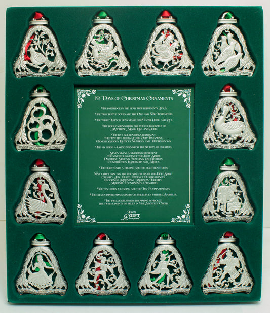 12 Days of Christmas Ornament Set